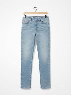 American Eagle AirFlex 360 Slim Fit Jeans - Light Wash (30x34)